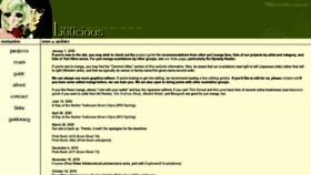 What Lililicious.net website looked like in 2020 (3 years ago)
