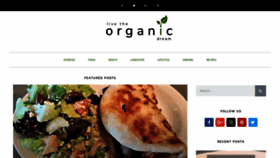 What Livetheorganicdream.com website looked like in 2020 (3 years ago)