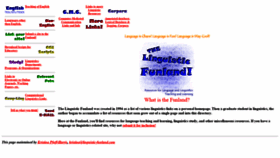 What Linguistic-funland.com website looked like in 2020 (3 years ago)