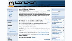 What Linuxin.dk website looked like in 2020 (3 years ago)