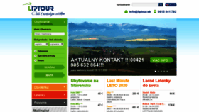 What Liptour.sk website looked like in 2020 (3 years ago)