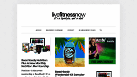 What Livefitnessnow.com website looked like in 2020 (3 years ago)