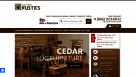 What Logcabinrustics.com website looked like in 2020 (3 years ago)