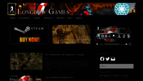 What Longbowgames.com website looked like in 2020 (3 years ago)