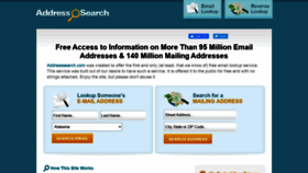 What Lookupemailaddresses.com website looked like in 2020 (3 years ago)