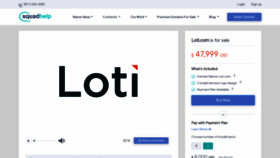 What Loti.com website looked like in 2020 (3 years ago)