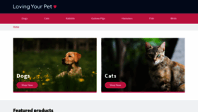 What Lovingyourpet.co.uk website looked like in 2020 (3 years ago)