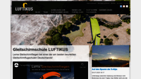 What Luftikus-flugschule.de website looked like in 2020 (3 years ago)