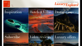 What Luxuryexplorer.com website looked like in 2020 (3 years ago)
