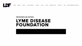 What Lyme.org website looked like in 2020 (3 years ago)