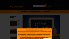 What Lancier.fr website looked like in 2020 (4 years ago)