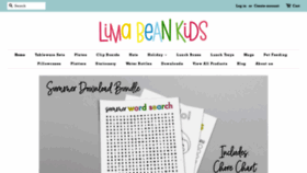 What Limabeankids.com website looked like in 2020 (3 years ago)