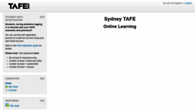 What Learn.sydneytafe.edu.au website looked like in 2020 (3 years ago)