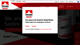 What Lubricants.petro-canada.com website looked like in 2020 (3 years ago)