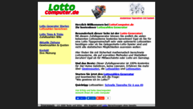 What Lottocomputer.de website looked like in 2020 (3 years ago)