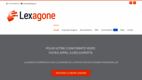 What Lexagone.fr website looked like in 2020 (3 years ago)