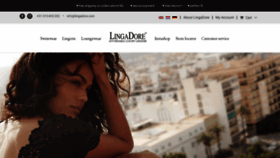 What Lingadore.com website looked like in 2020 (3 years ago)