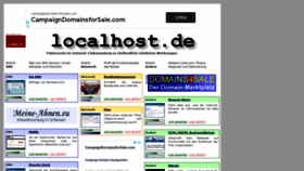 What Localhost.de website looked like in 2020 (3 years ago)