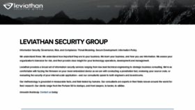 What Leviathansecurity.com website looked like in 2020 (3 years ago)
