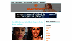 What Lovelysurgery.com website looked like in 2020 (3 years ago)