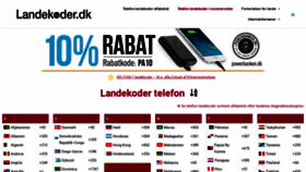 What Landekoder.dk website looked like in 2020 (3 years ago)