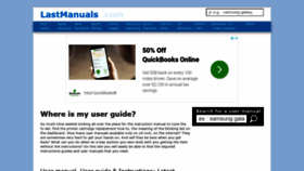 What Lastmanuals.com website looked like in 2020 (3 years ago)
