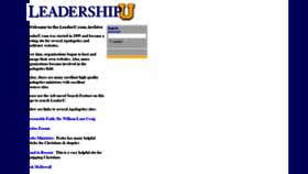 What Leaderu.com website looked like in 2020 (3 years ago)