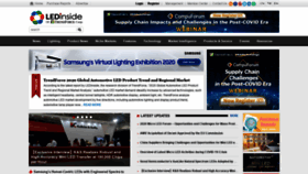 What Ledinside.com website looked like in 2020 (5 years ago)