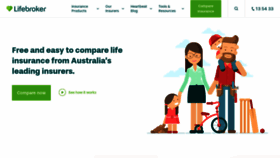 What Lifebroker.com.au website looked like in 2020 (3 years ago)