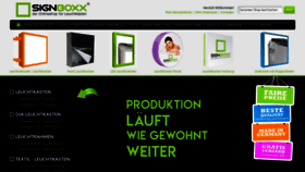 What Leuchtkastenhersteller.de website looked like in 2020 (3 years ago)