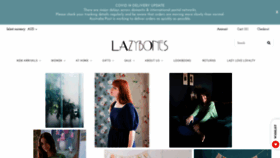 What Lazybones.com.au website looked like in 2020 (3 years ago)