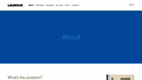 What Launchx.ventures website looked like in 2020 (4 years ago)