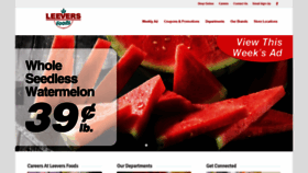 What Leeversfoods.com website looked like in 2020 (3 years ago)