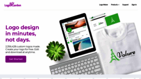 What Logogarden.com website looked like in 2020 (3 years ago)