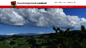 What Landiswil.ch website looked like in 2020 (3 years ago)