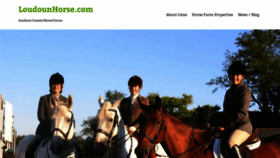 What Loudounhorse.com website looked like in 2020 (3 years ago)