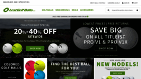 What Lostgolfballs.com website looked like in 2020 (3 years ago)