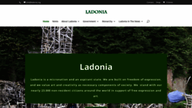 What Ladonia.net website looked like in 2020 (3 years ago)
