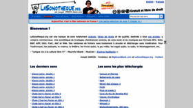 What Lasonotheque.org website looked like in 2020 (3 years ago)
