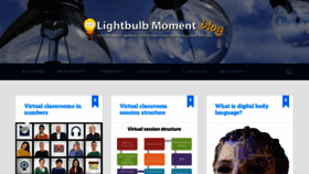 What Lightbulbmoment.info website looked like in 2020 (3 years ago)