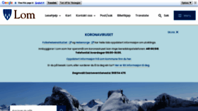 What Lom.kommune.no website looked like in 2020 (3 years ago)