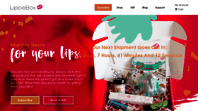 What Lippiebox.com website looked like in 2020 (3 years ago)