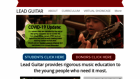 What Leadguitar.org website looked like in 2020 (3 years ago)