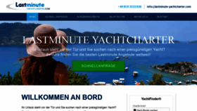 What Lastminute-yachtcharter.com website looked like in 2020 (3 years ago)