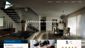 What Lamontagneimmobilier.com website looked like in 2020 (3 years ago)