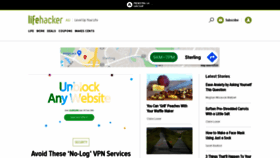 What Lifehacker.com.au website looked like in 2020 (3 years ago)