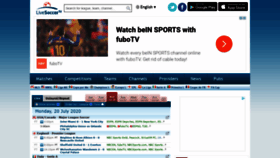 What Livesoccertv.com website looked like in 2020 (3 years ago)