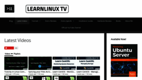 What Learnlinux.tv website looked like in 2020 (3 years ago)