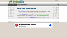What Livingfile.com website looked like in 2020 (3 years ago)