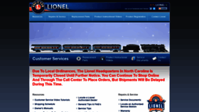 What Lionelsupport.com website looked like in 2020 (3 years ago)